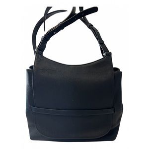 The Row  Black Leather Crossbody Bag